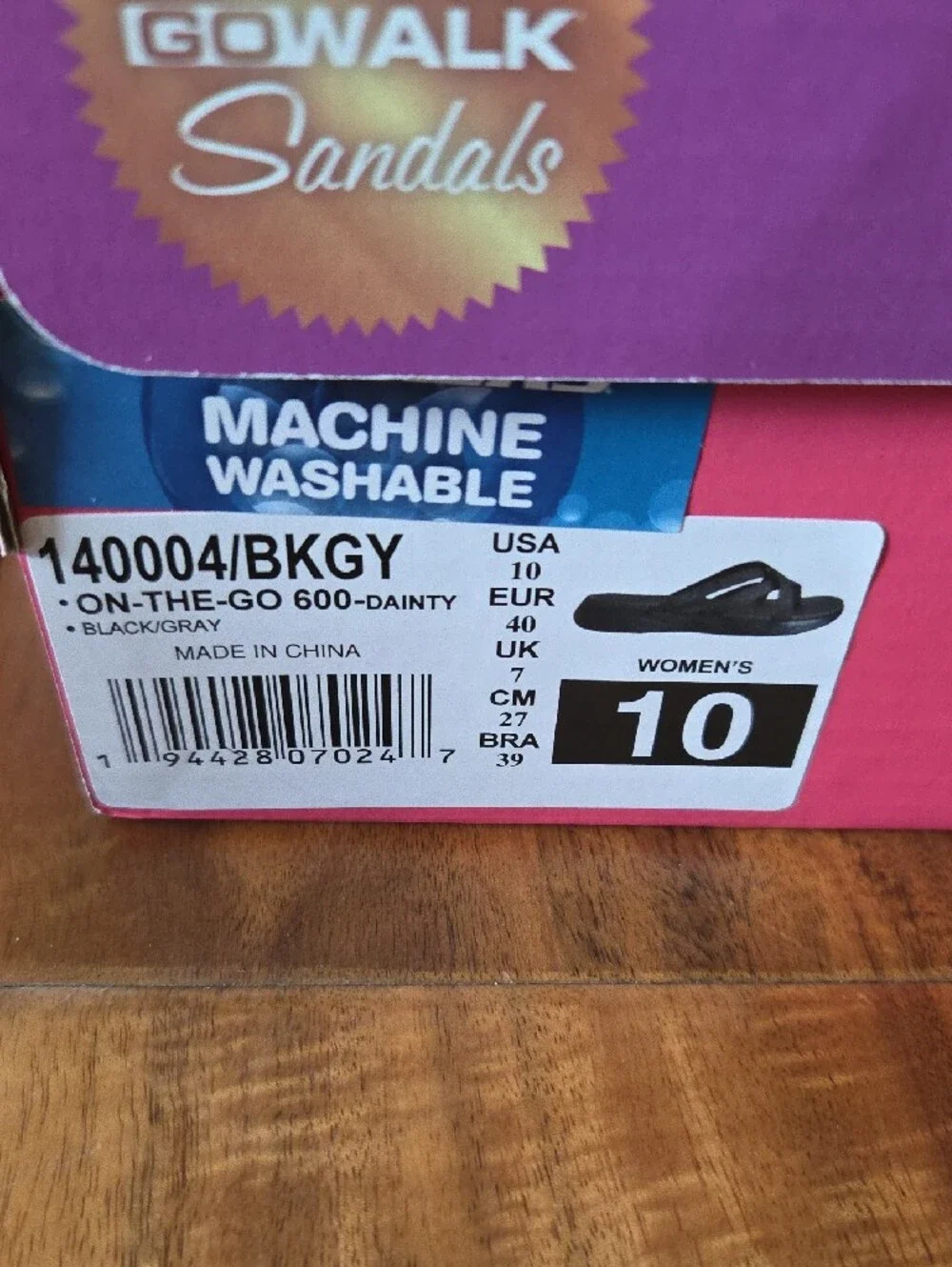 Skechers Black Glitter Cross-Strap Slide Sandals